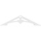 Ekena Millwork Pitch Sellek Architectural Grade PVC Gable Pediment, 36"W x 9"H x 1"P (6/12) GPP036X009X100SLK - alternate 4